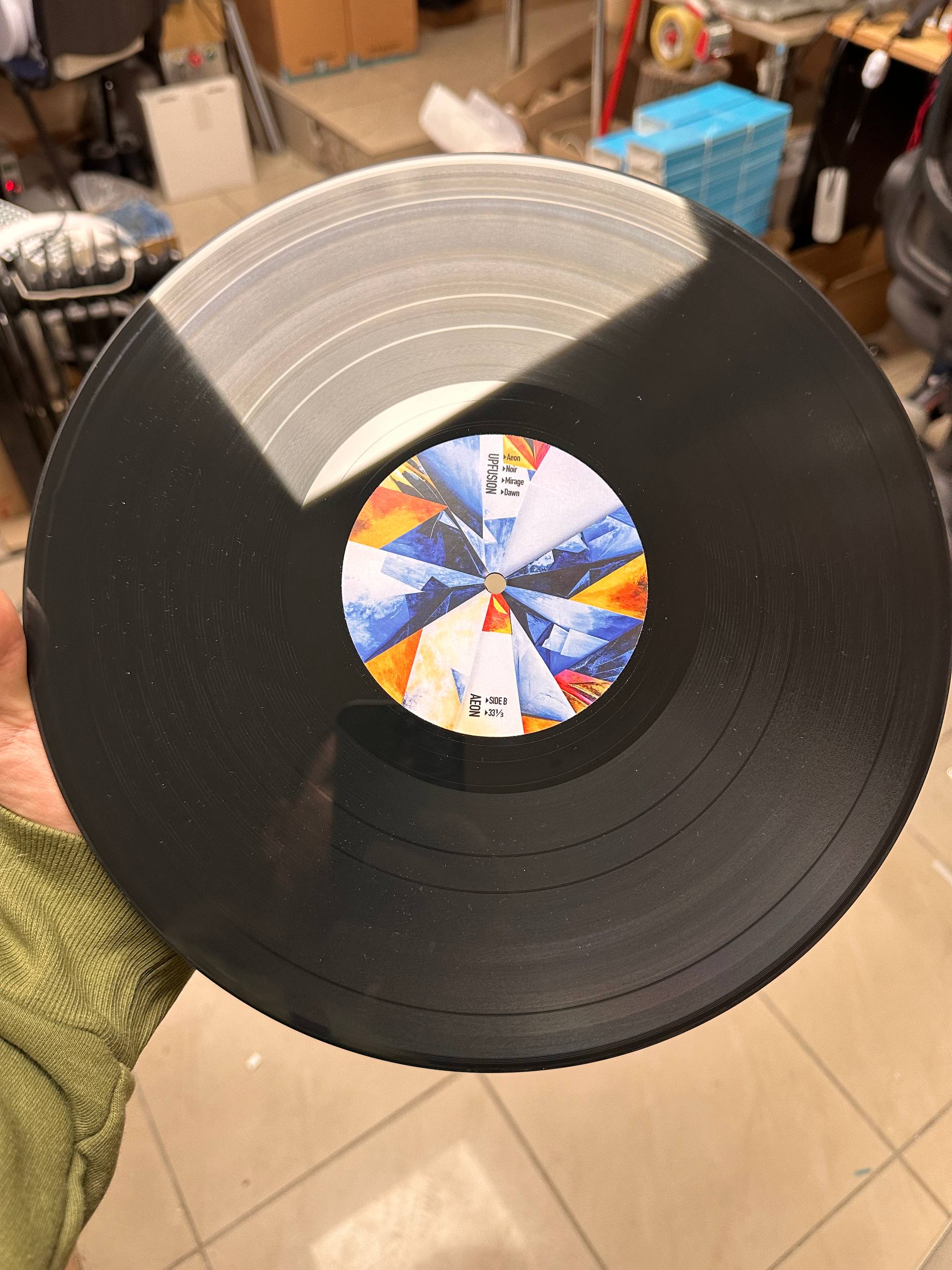 AEON vinyl record grooves